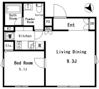 Ludens東新町【2階】の間取り