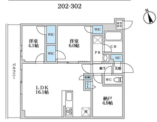 S-RESIDENCE富士見ヶ丘afford【3階】の間取り