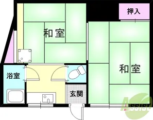 氷室町アパート【2階】の間取り