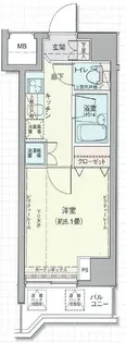 ドルチェ秋葉原ノース【5階】の間取り