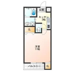 ルアン阿倍野【2階】の間取り