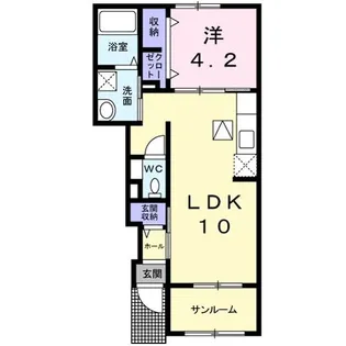 シュエット ガーデン【1階】の間取り