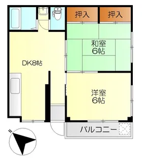 ヴェル中迫S【2階】の間取り