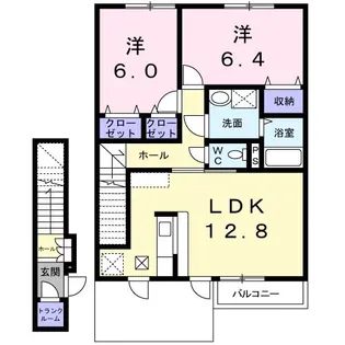 ノイ グランツII【2階】の間取り