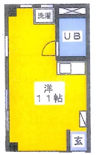 アローハイツ【1階】の間取り