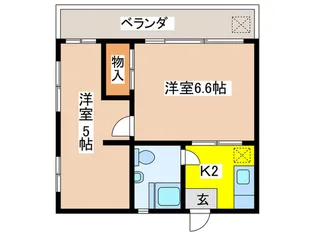 野方リトルハイツ【2階】の間取り