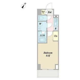DeLCCS板橋South【5階】の間取り