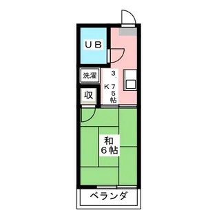 ハレーハイツ【2階】の間取り