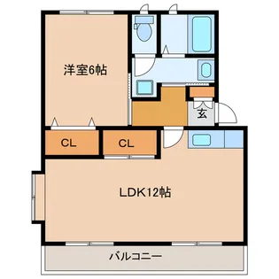 比和レジデンス【3階】の間取り