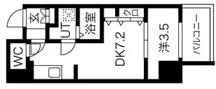 ワールドアイ京町堀【12階】の間取り