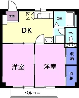 ニューシティハイツAOKI【2階】の間取り
