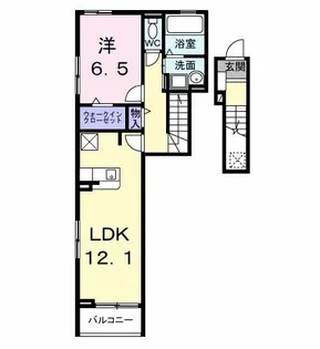 エススタイル リュクス【2階】の間取り