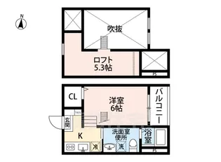 エスペランサ源兵衛町【1階】の間取り