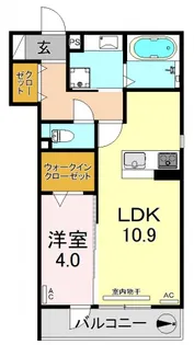 カーサ楯原【3階】の間取り