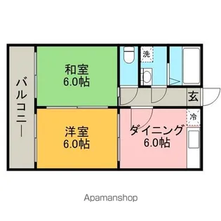 タツオビル【2階】の間取り