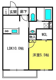 ギモーヴ【2階】の間取り