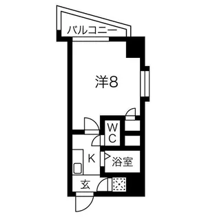 R sレジデンス千代【8階】の間取り