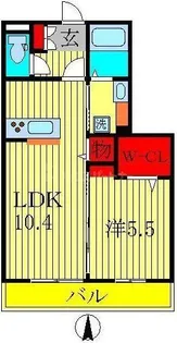 クレシアコート【3階】の間取り