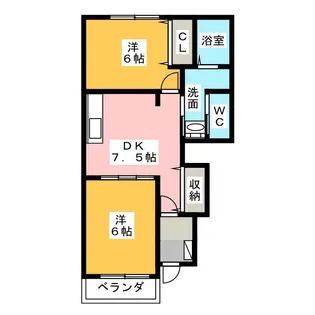 ジェルメ【1階】の間取り