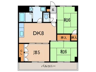 メゾンファミール【1階】の間取り