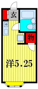 我孫子台ハイツ1号棟【1階】の間取り