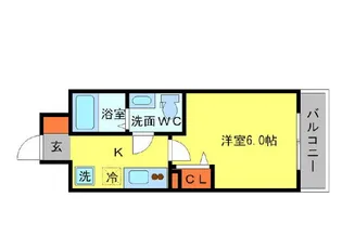 SERENITE北浜【4階】の間取り