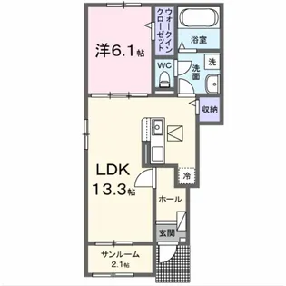 パークアクシス藤岡 ABCDE【1階】の間取り
