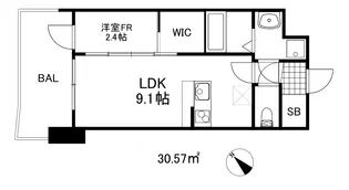 セレニテ神戸駅前アリエ【10階】の間取り