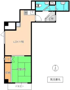 ステイツコア田町【4階】の間取り
