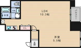 パラッツオ新町【5階】の間取り