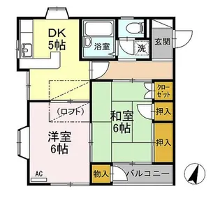 サンスクエアA【1階】の間取り