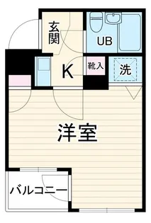 ライオンズマンション武蔵新城駅前【4階】の間取り