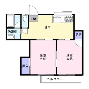 メゾン関口No2【1階】の間取り