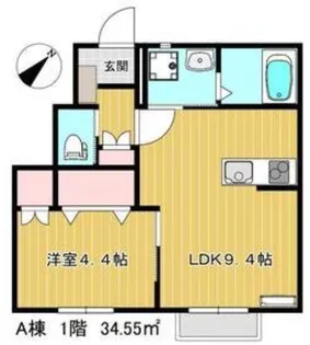 B’style門前町A棟【1階】の間取り