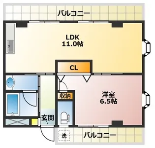 グリーンヒルマンション【2階】の間取り