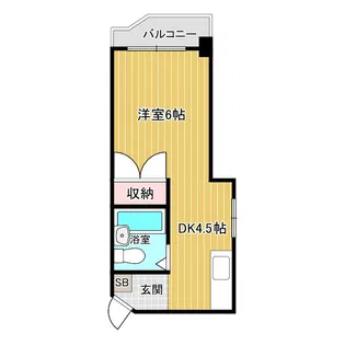 ホワイトハイツえびす【3階】の間取り