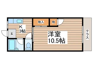第二清和コ-ポ【1階】の間取り