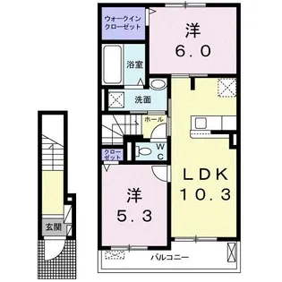 メルヴェーユ IV【2階】の間取り