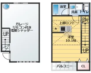 SKガレジオ六実I【2階】の間取り