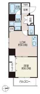 レガルテ外苑東【4階】の間取り