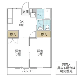 ムーンライトシックス【2階】の間取り