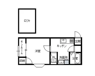 リトルハウス NO.2【1階】の間取り