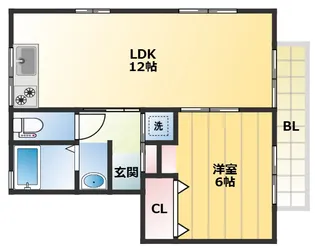 メイプルハイツII【1階】の間取り