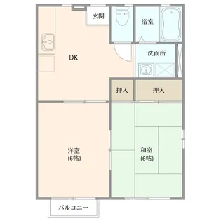 カーサレフィナード【2階】の間取り