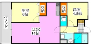 藤喜マンション【4階】の間取り