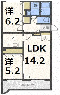 セリオ【3階】の間取り