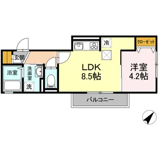Castillo田園調布南【1階】の間取り