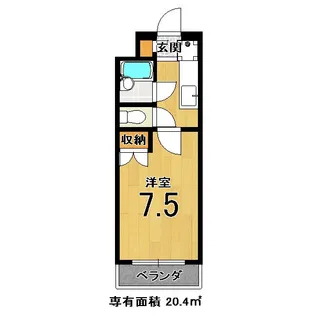 シャローム深草【2階】の間取り