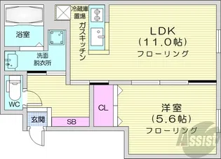 MARUYAMA RH HILLS【1階】の間取り