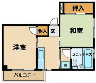 第一末広マンション【4階】の間取り